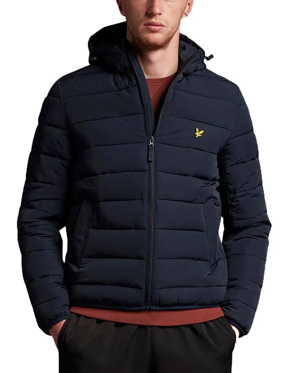 Lyle and Scott Hooded Puffer Jacket Dark Navy