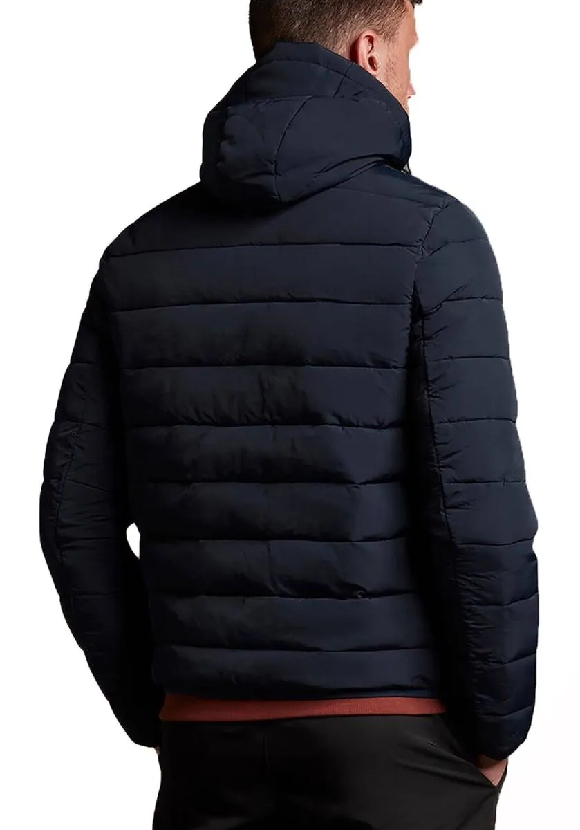 Lyle and Scott Hooded Puffer Jacket Dark Navy