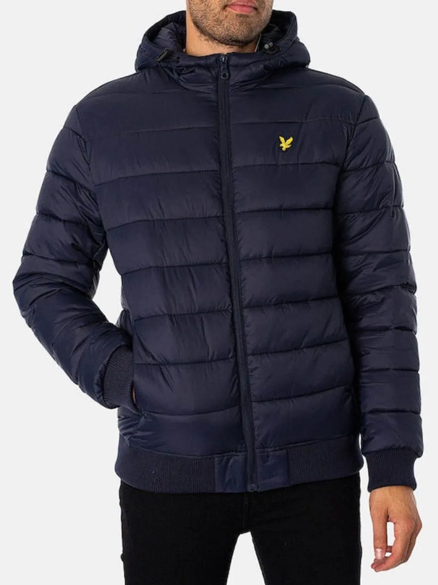 Dark Navy Lyle & Scott Quilted Wadded Jacket