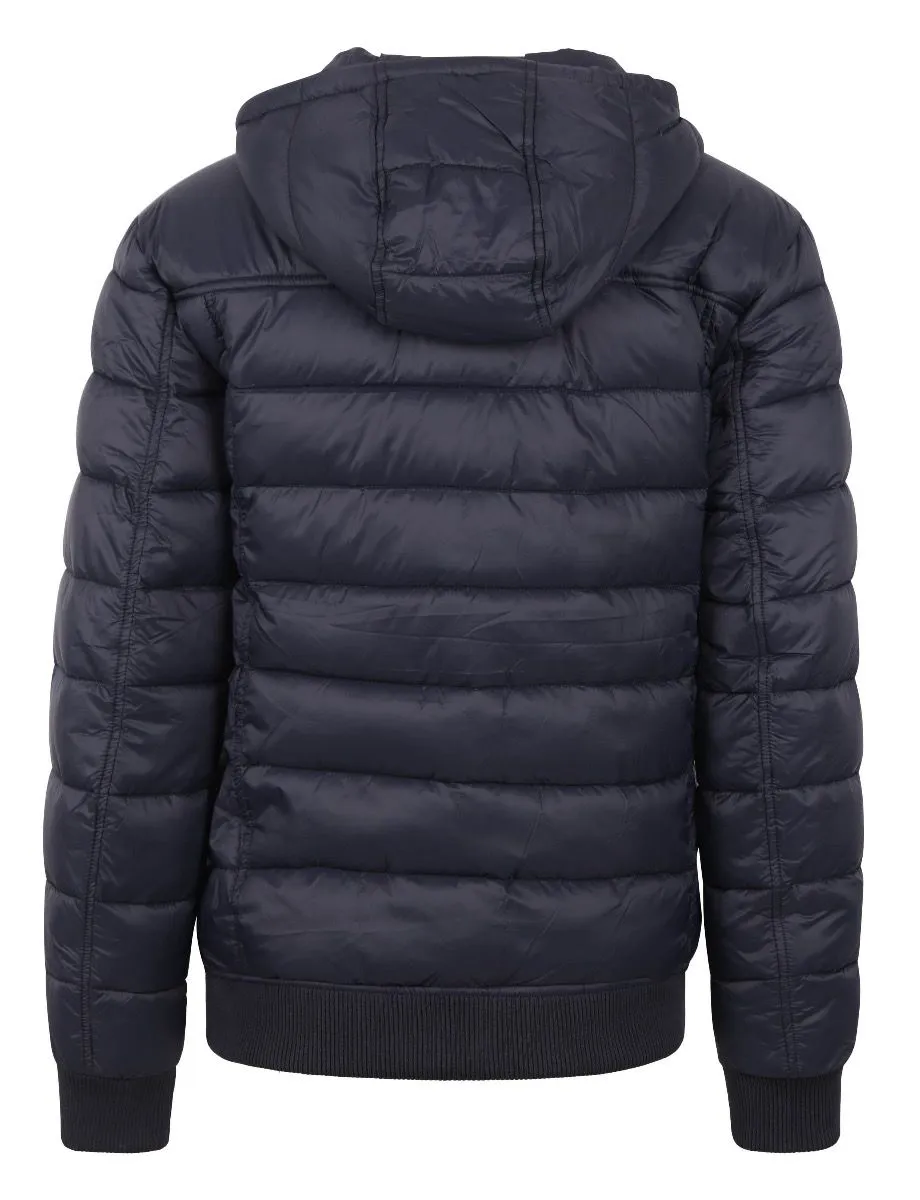 Dark Navy Lyle & Scott Quilted Wadded Jacket