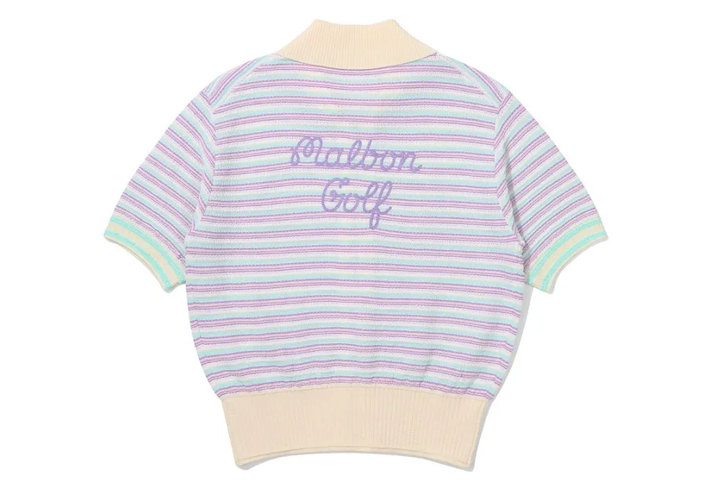 Malbon Golf Street Style Plain Short Sleeves Logo Cardigans