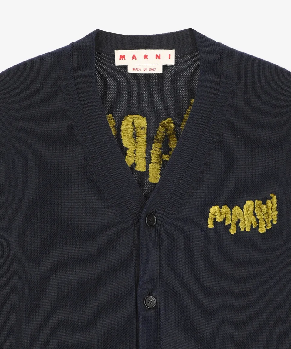 MARNI Street Style Plain Logo Designers Cardigans