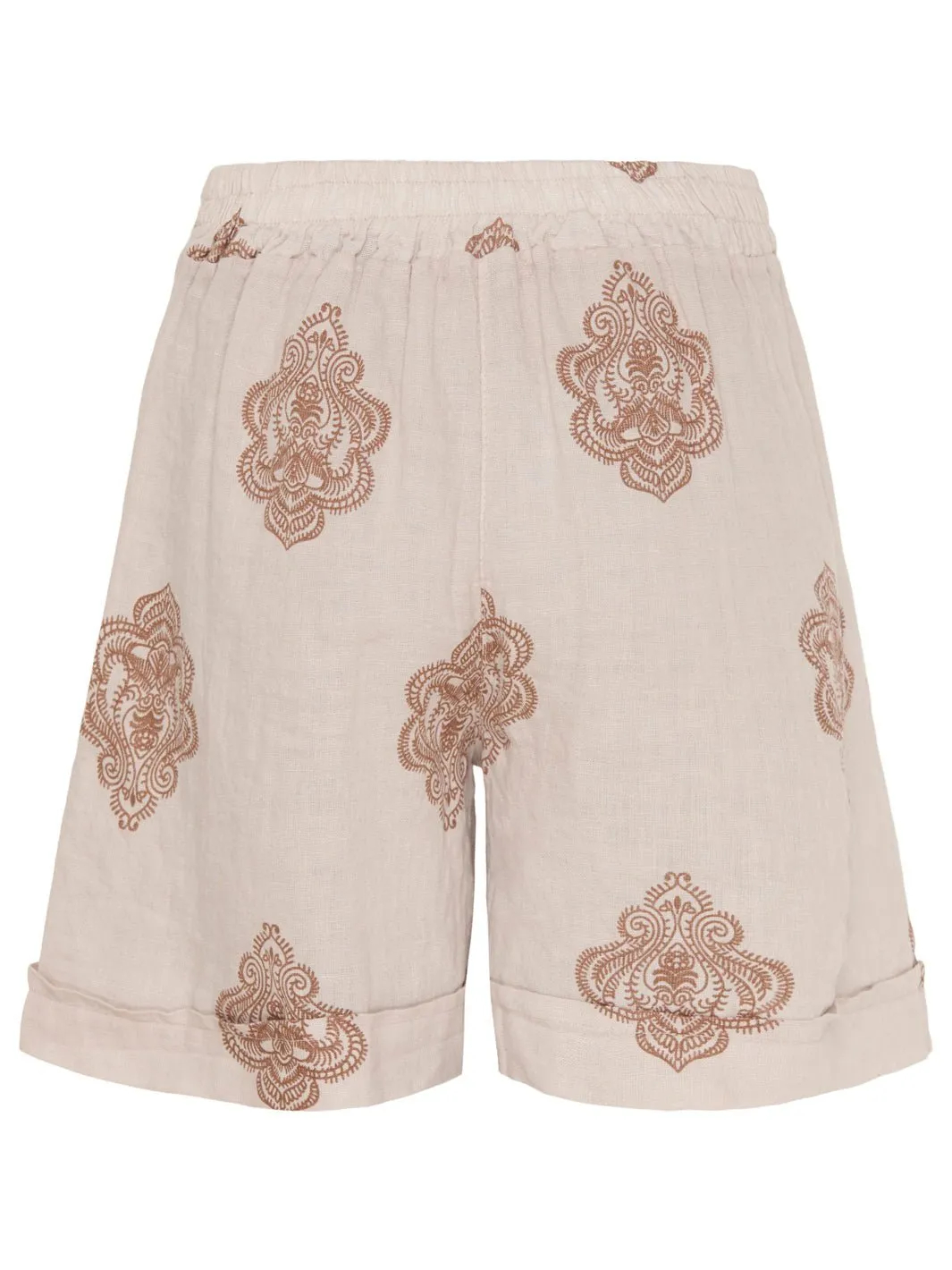 Marta Sophia sand print shorts du Chateau.