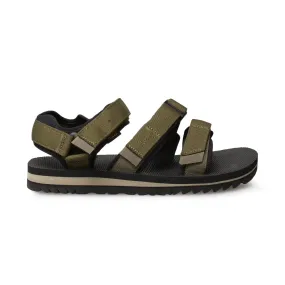 Men's Teva Dark Olive Cross Strap Trail Sandals