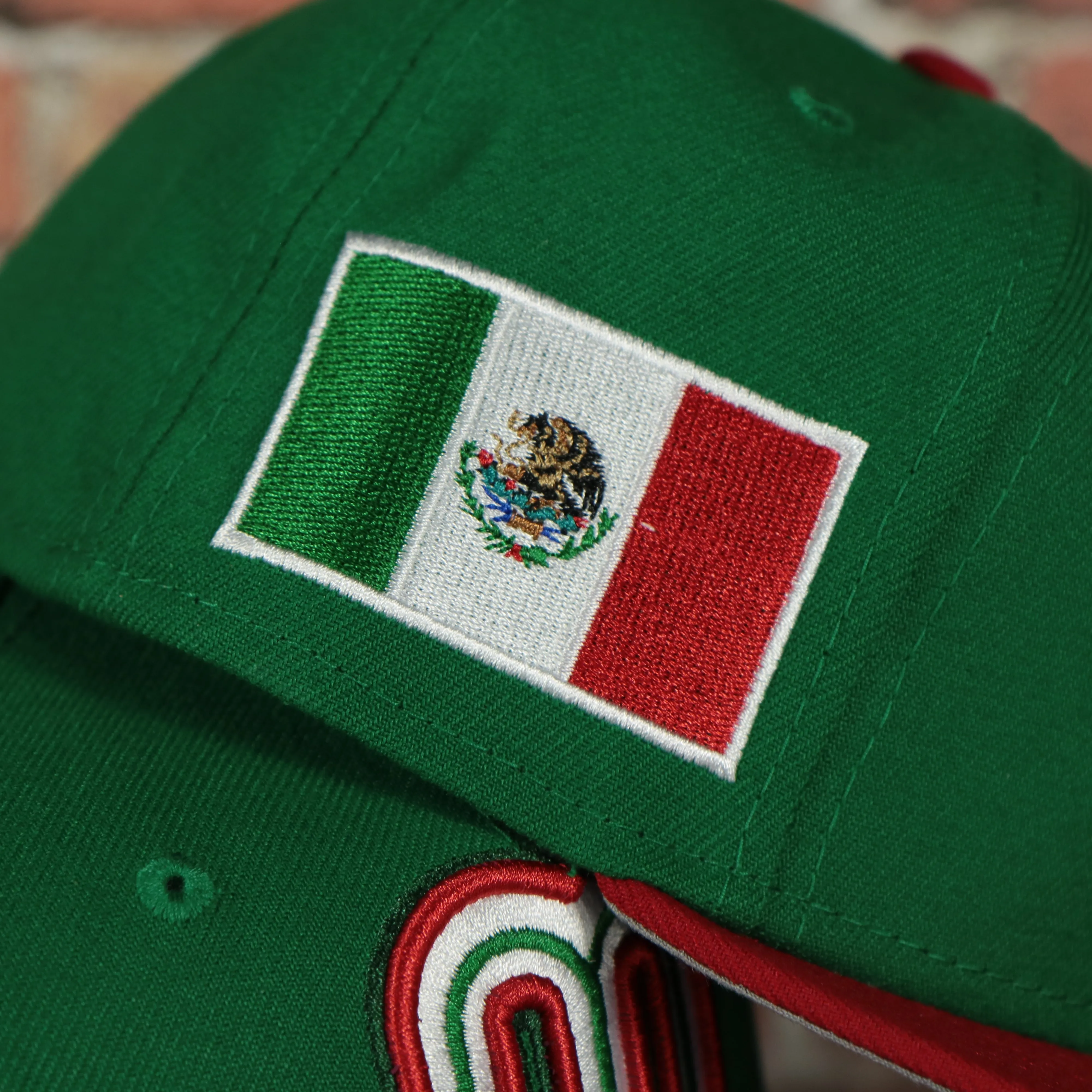 Mexico 2023 World Baseball Classic Two Tone Grey Green Red 59Fifty Fitted Cap