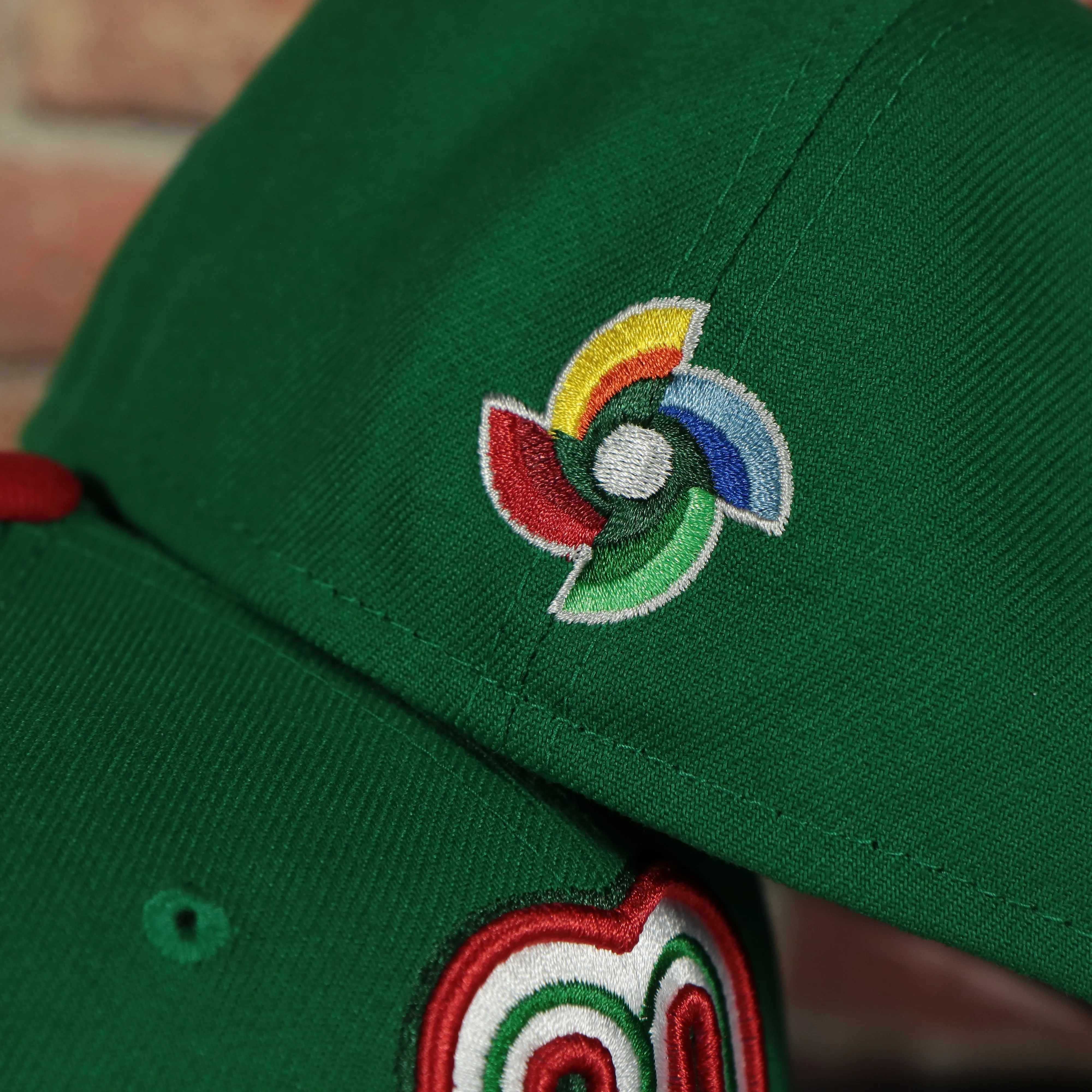 Mexico 2023 World Baseball Classic Two Tone Grey Green Red 59Fifty Fitted Cap