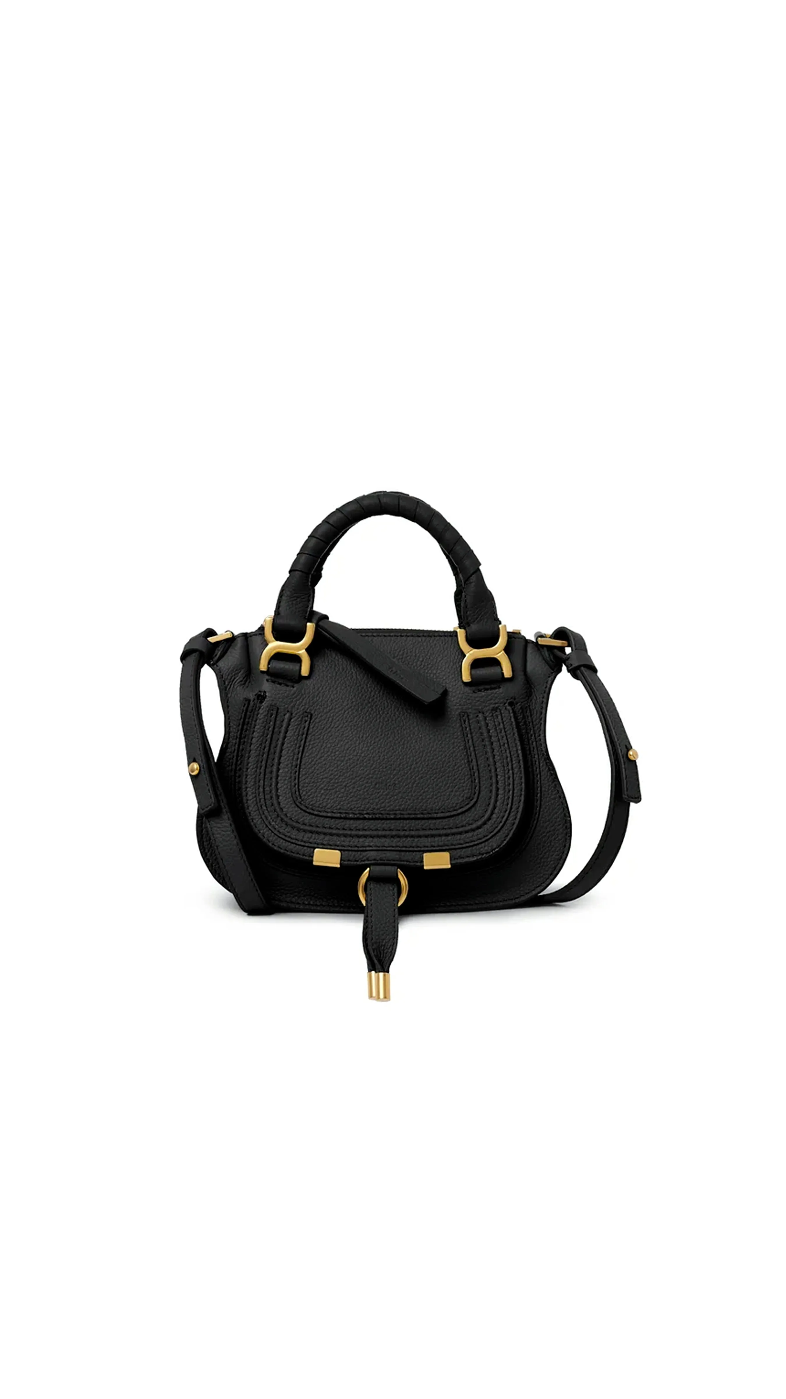 Black Mini Marcie Leather Bag