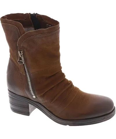 Miz Mooz Serene Women's Leather Round Toe Ankle Boots