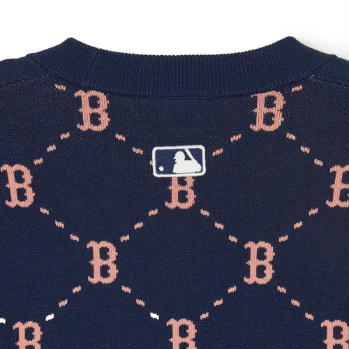 MLB Korea Street Style Long Sleeve Logo Cardigans