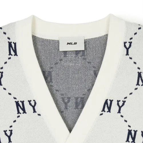 MLB Korea Street Style Long Sleeve Logo Cardigans