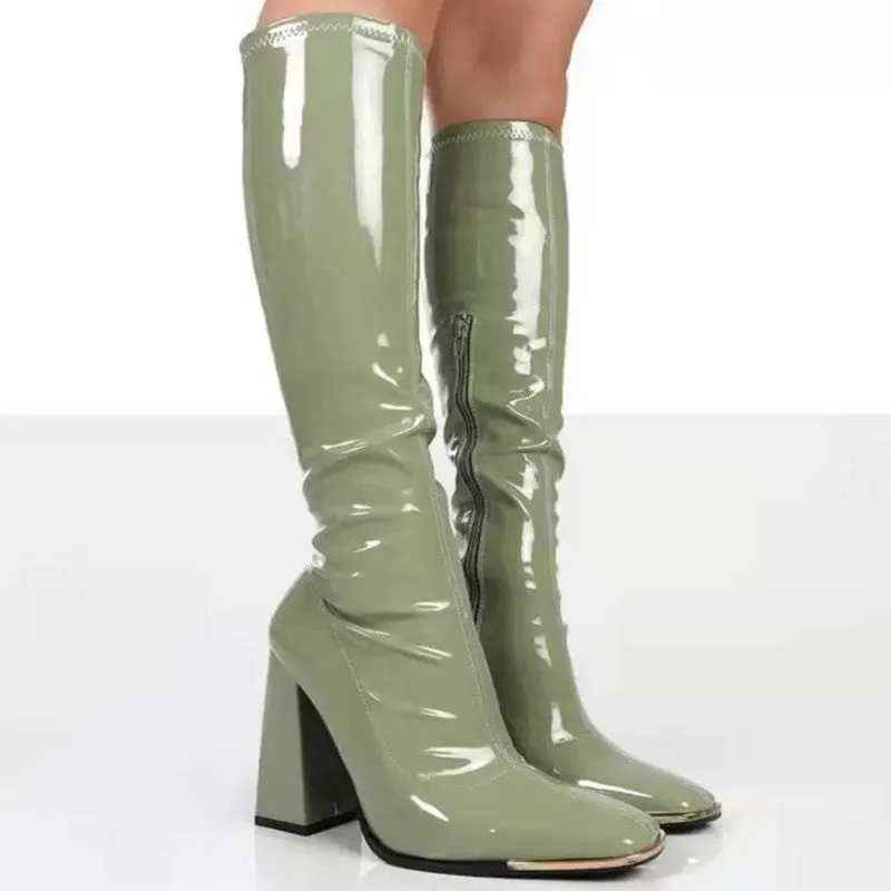 Modern Go-Go Boot Patent Vinyl 5 Colors