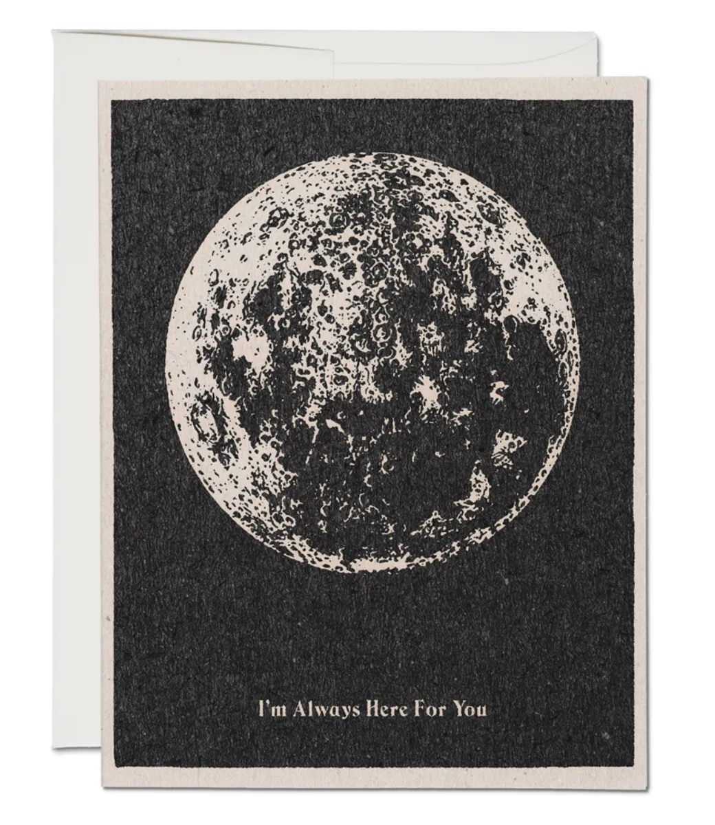 Moon Notecard - Supportive Greeting Card for You