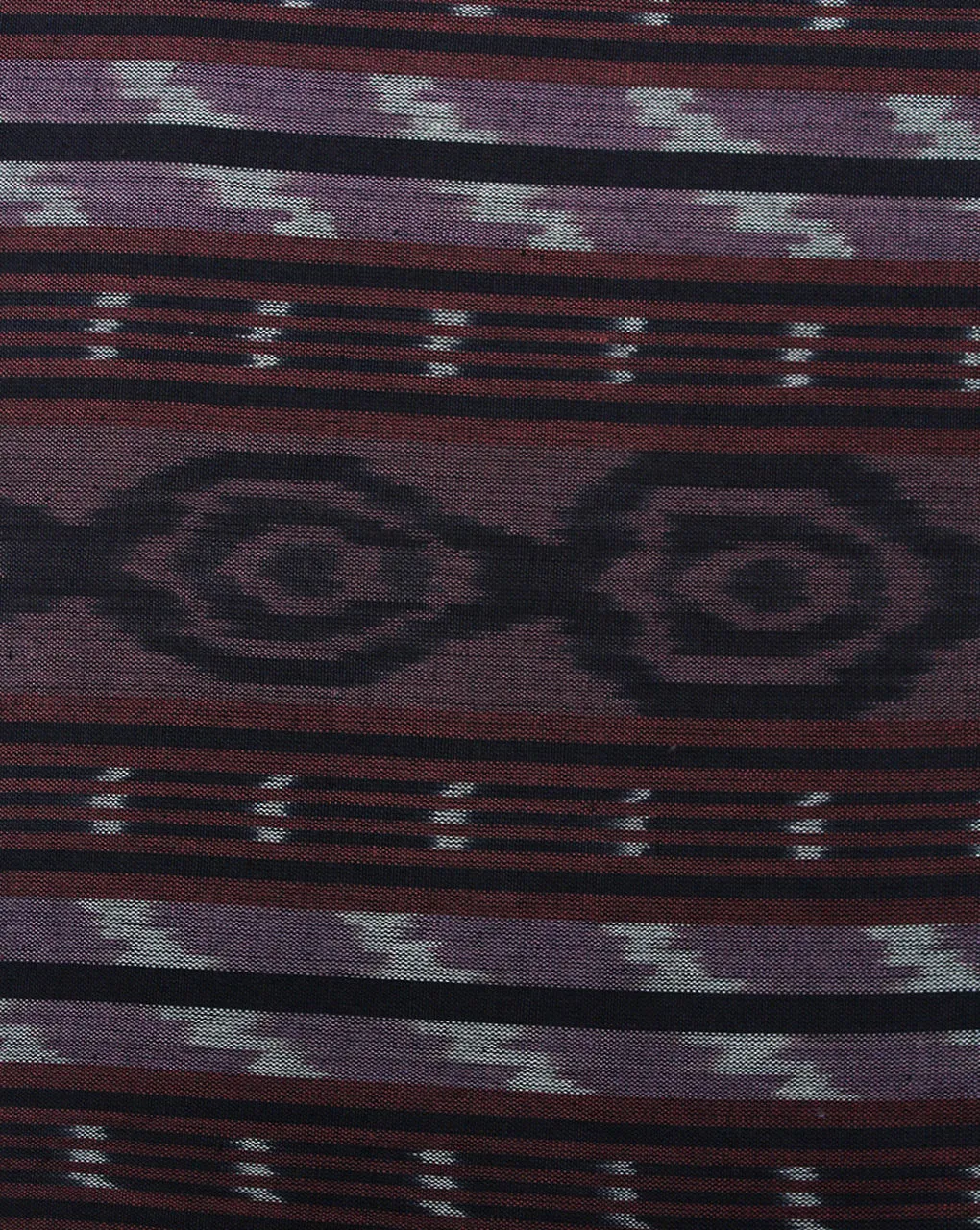 Multicolor Cotton Fabric with Ikat Design