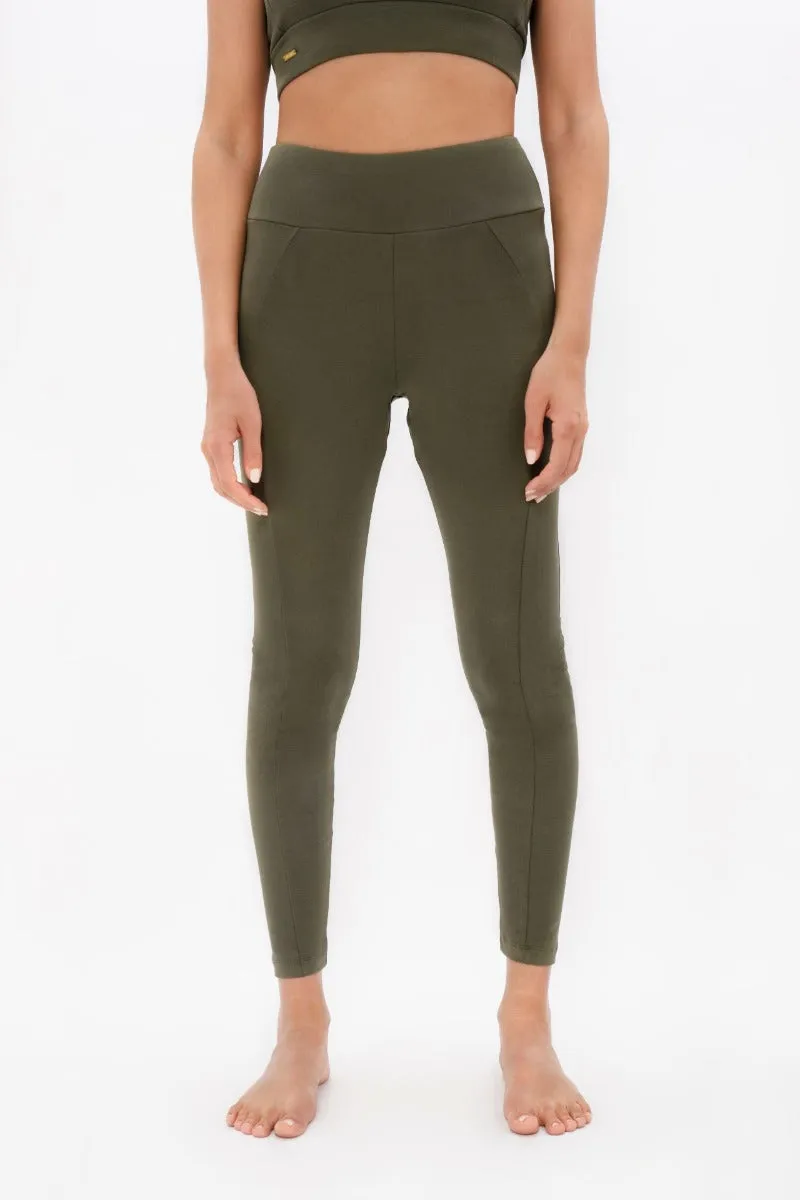 Munich Green Ash High Waisted Leggings