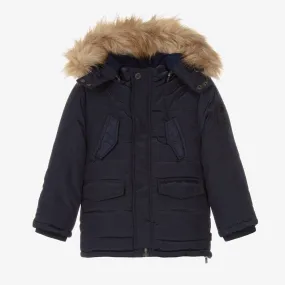 Navy Blue Boys Puffer Jacket