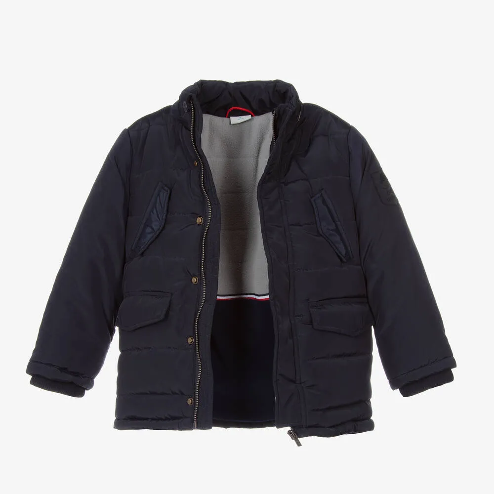 Navy Blue Boys Puffer Jacket