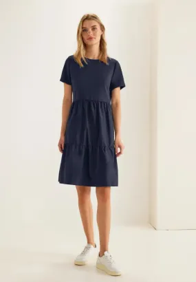 NAVY COTTON JERSEY DRESS | STREET ONE