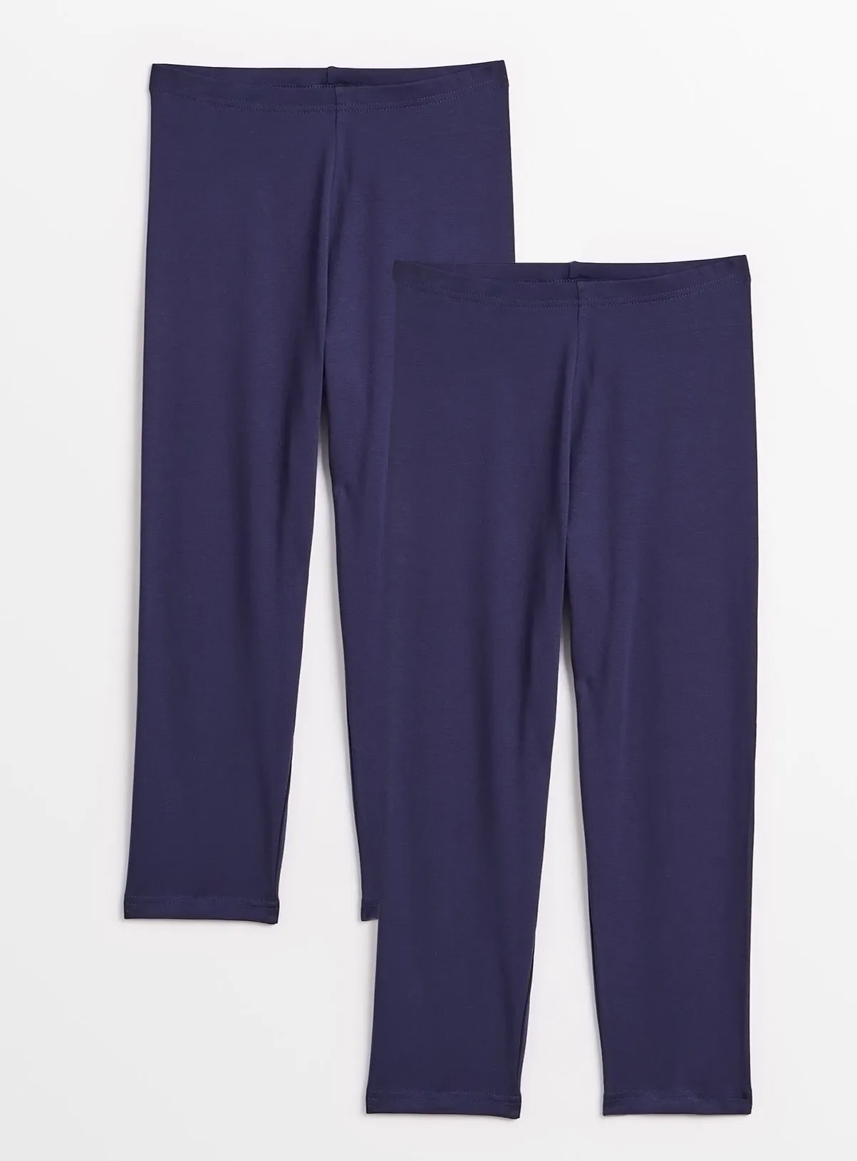 Navy Cropped Leggings 2 Pack Size Large - Shop Leggings at Tu online