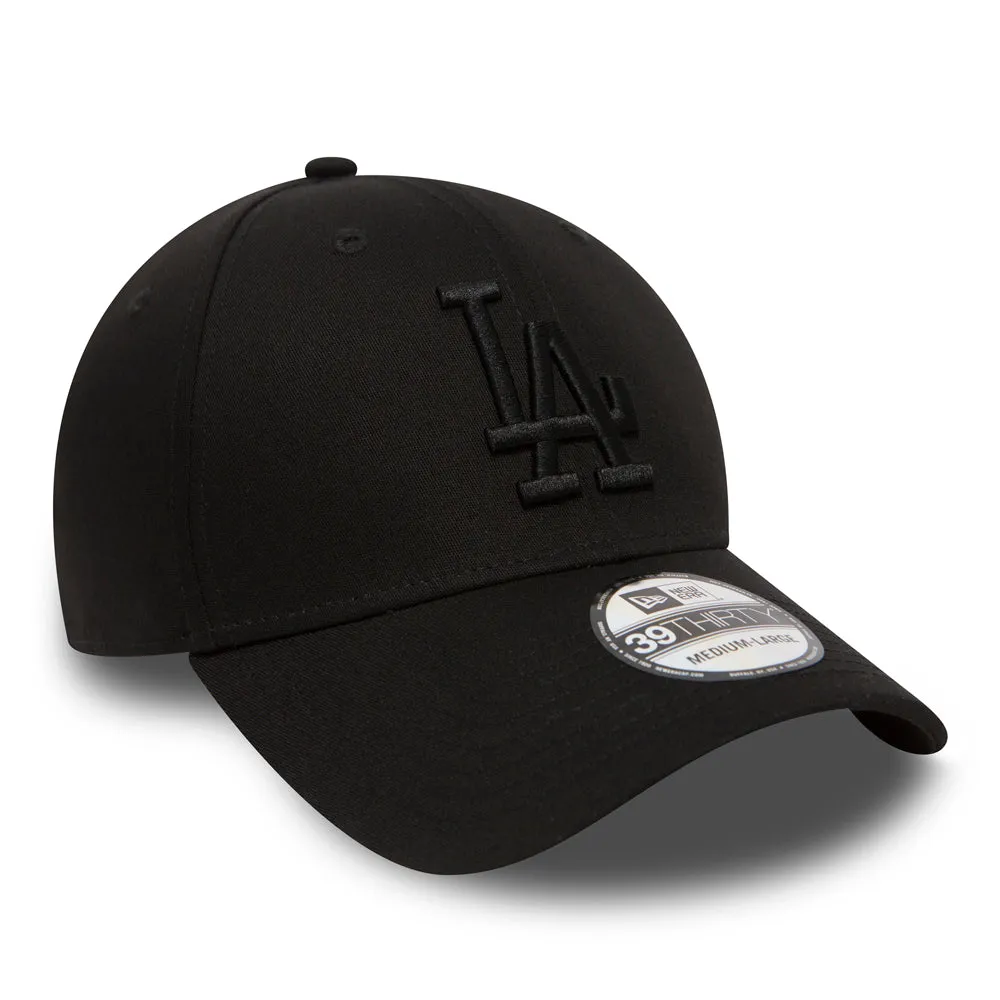 NEW ERA LA Dodgers Essential 39THIRTY Stretch Fit Cap Black