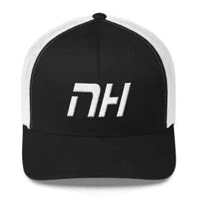 New Hampshire Trucker Cap with White Embroidery - NH - Various Hat Colors