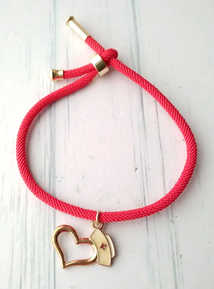 Nurses Corded Slider Bracelet - Dani's Love