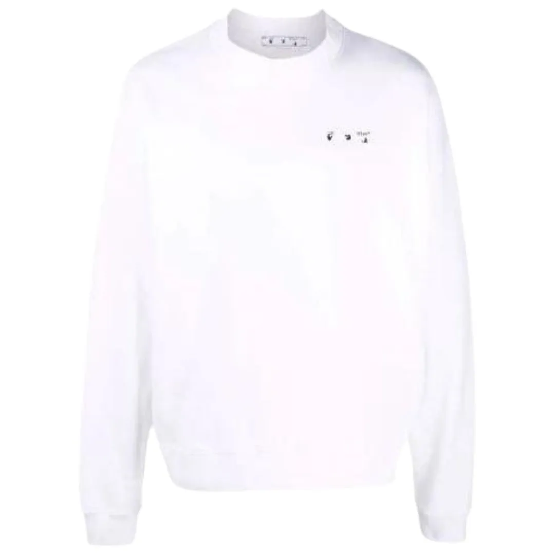 Off White Men's Sweatshirt White - Omba054C99Fle0010110