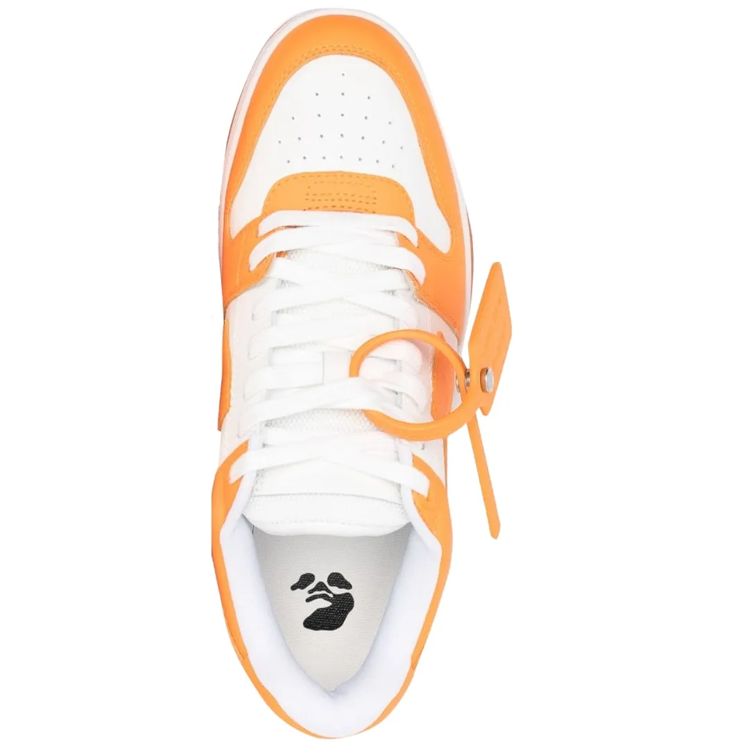 Orange Off White Men's Sneakers - Omia189S23Lea0012001