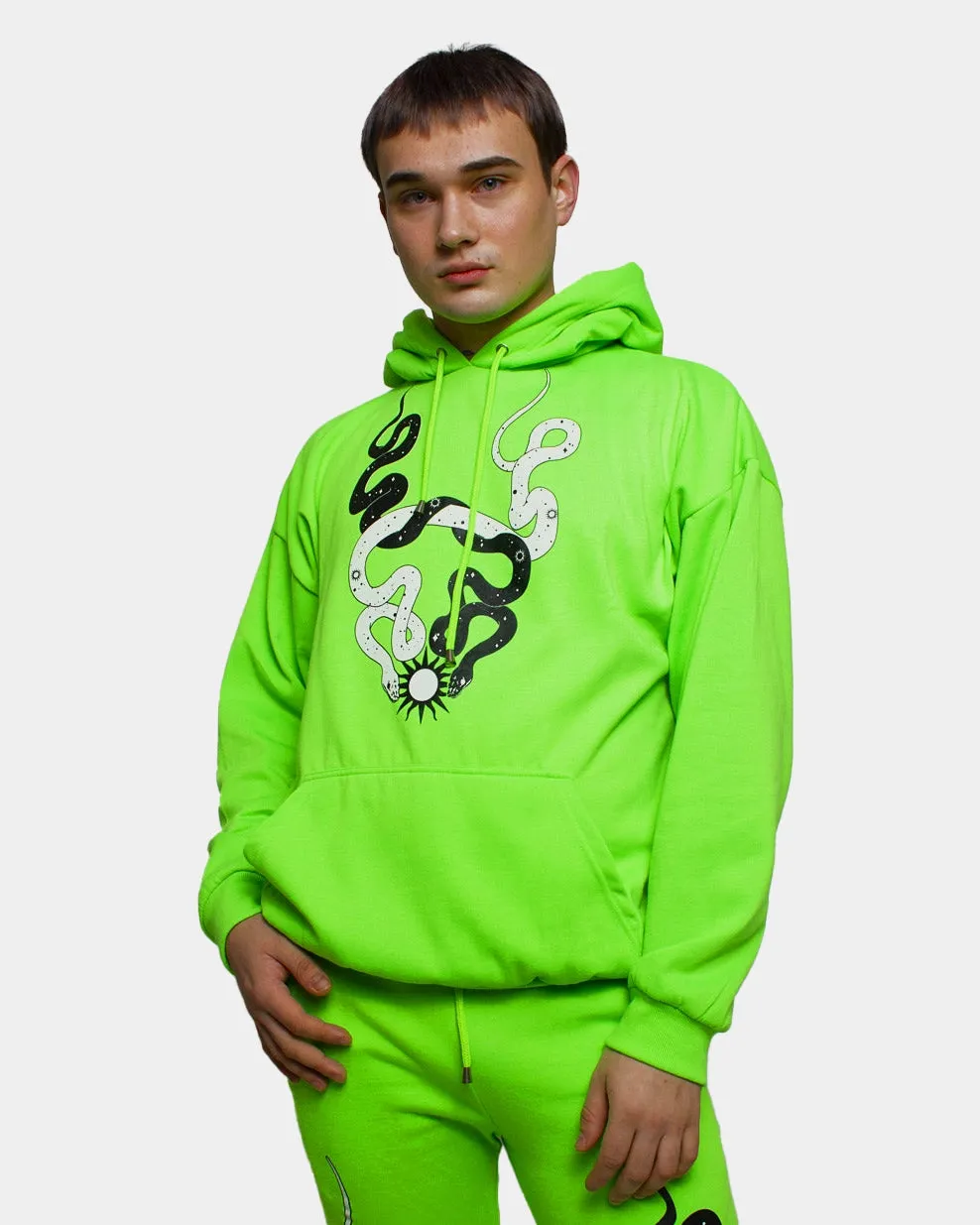 Oversized Green Hoodie for Stargazing