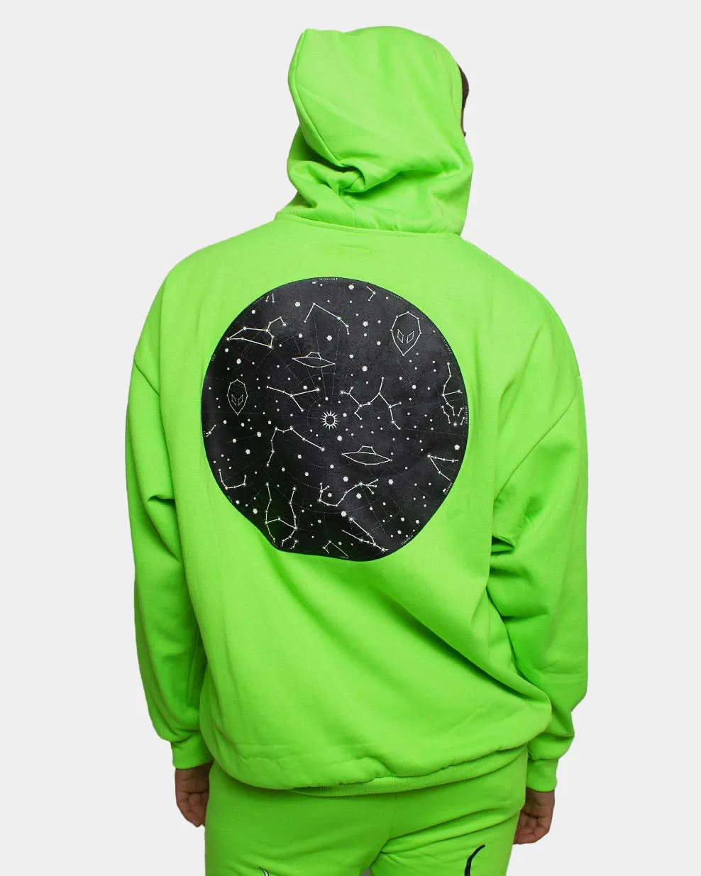 Oversized Green Hoodie for Stargazing