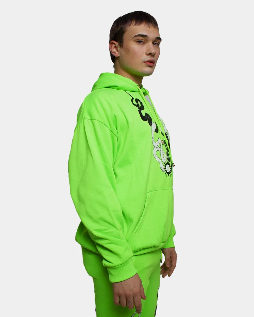 Oversized Green Hoodie for Stargazing