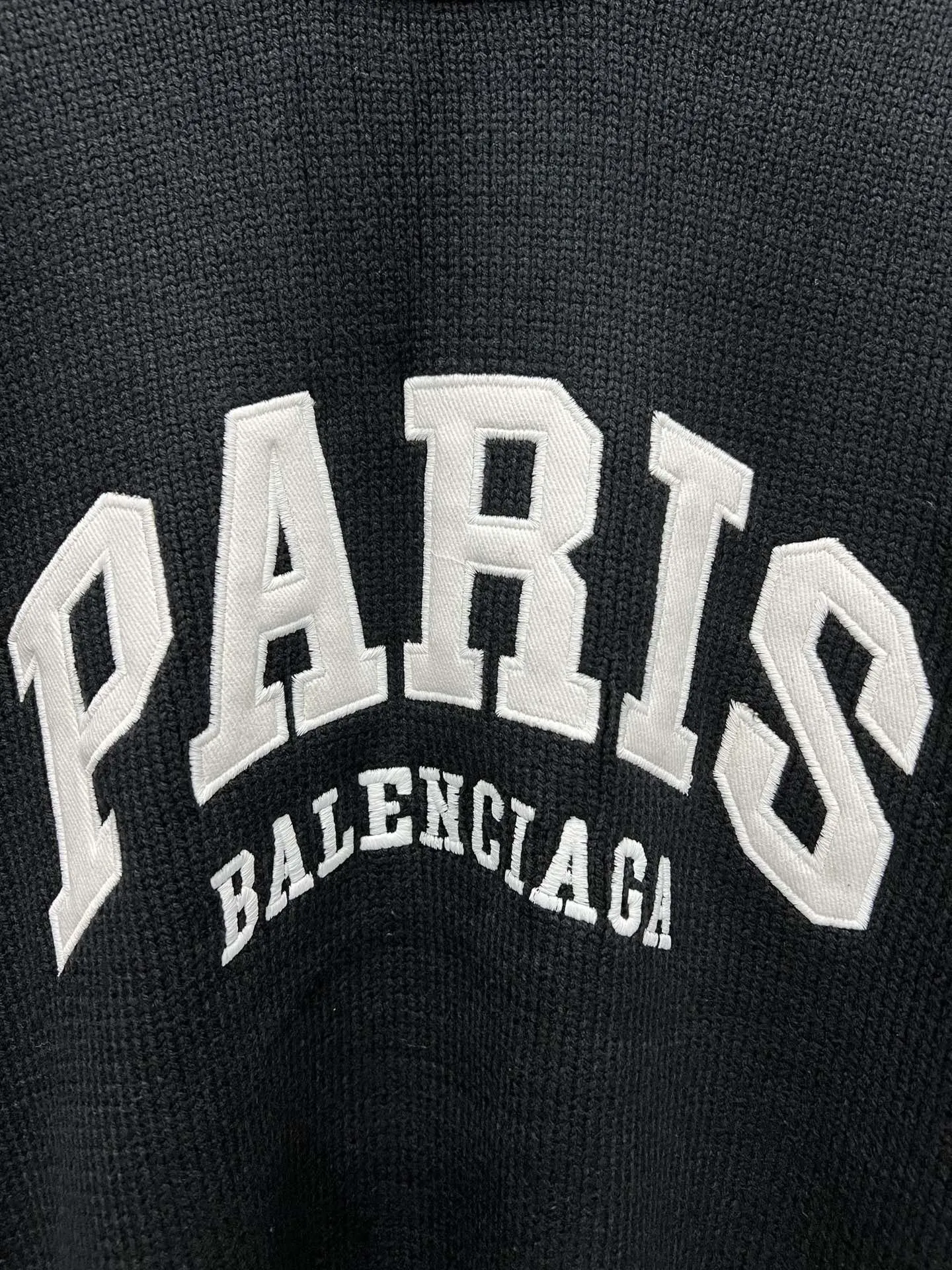 Paris Logo Black Sweater