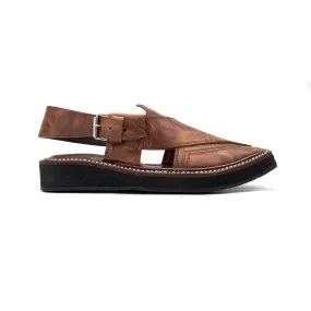 Peshawari Chappal Made of Pure Leather - Kaptaan Design H24