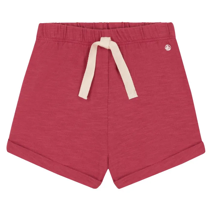 Petit Bateau Papi Pink Baby Shorts