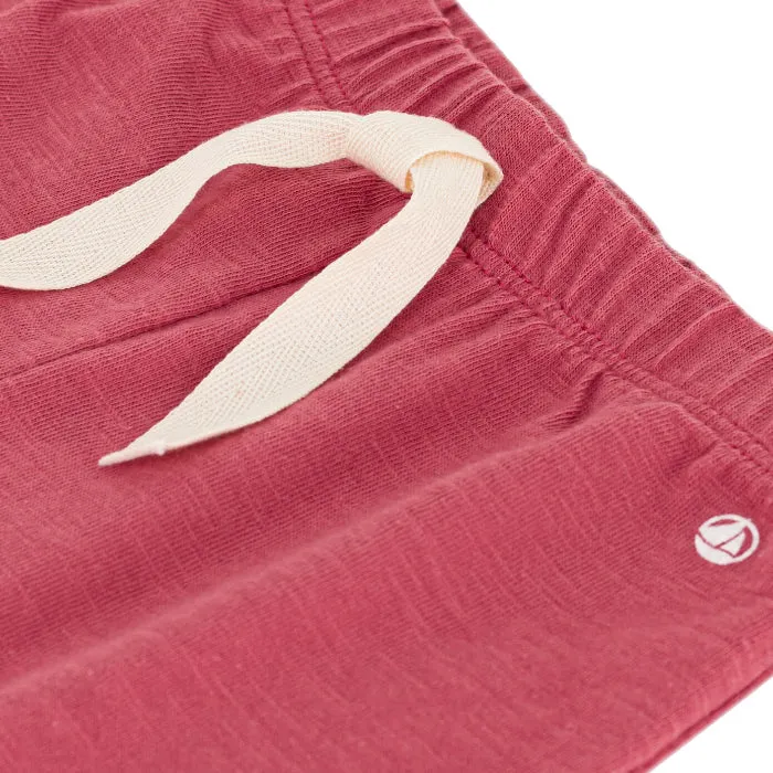 Petit Bateau Papi Pink Baby Shorts