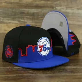 Philadelphia 76ers City Skyline Side Patch 59Fifty Fitted Cap with Philadelphia Skyline - 5950.