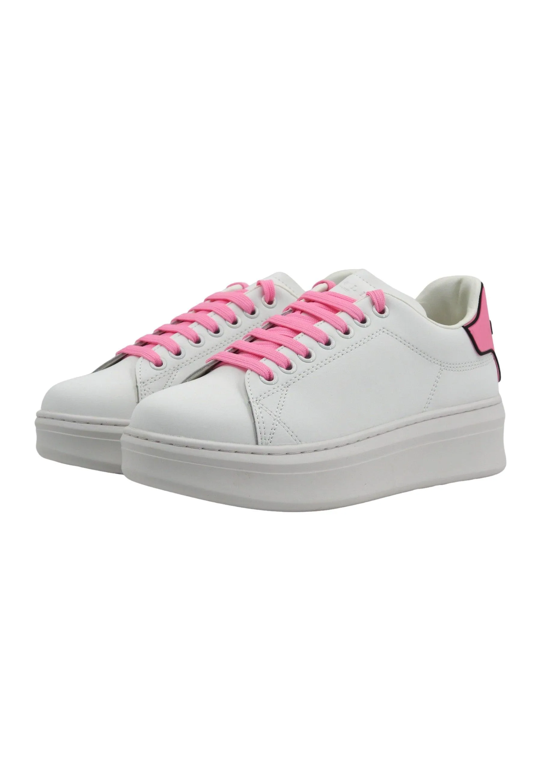 Pink White GACAW00013 Women's Sneaker by GAELLE