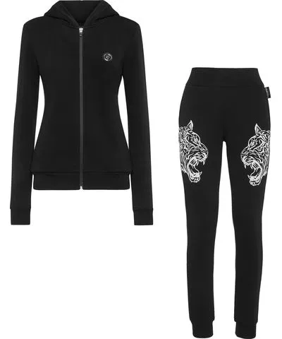 Plein Sport Tiger Hoodie/Trousers Jogging Tracksuit