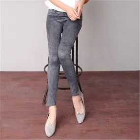 Plus Size Ankle Leggings Mid Denim Thin Legging - 10 Colors High Quality