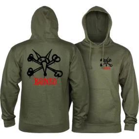 Powell Peralta Skate Hoodie Rat Bones Army Heather.