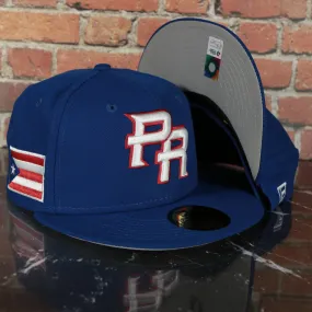 Puerto Rico 2023 World Baseball Classic Grey Blue 59Fifty Fitted Cap