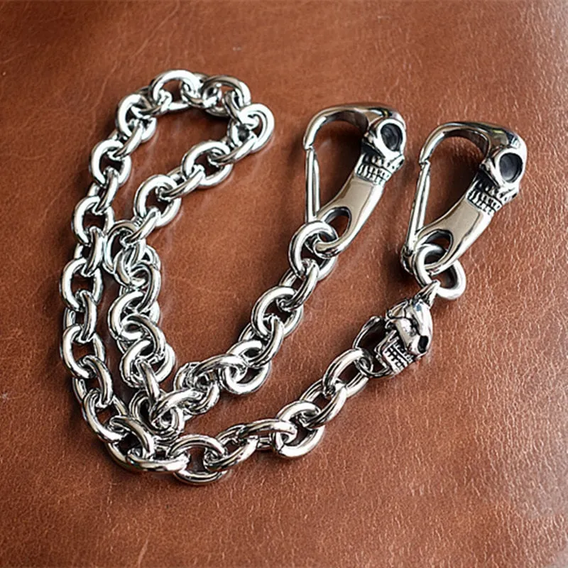 Punk Rock Skull Carabiners Pant Chain