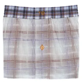 Purple Check Boxer Briefs