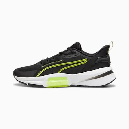 PUMA Black-Olive Green-Lime Pow PWRFrame TR 3 Men's Training Shoes