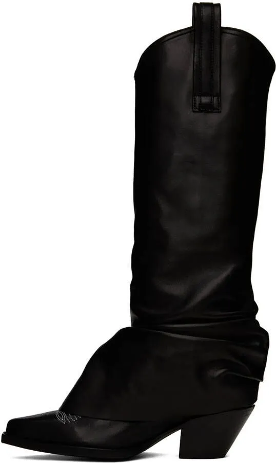 R13 Black Sleeve Cowboy Boots