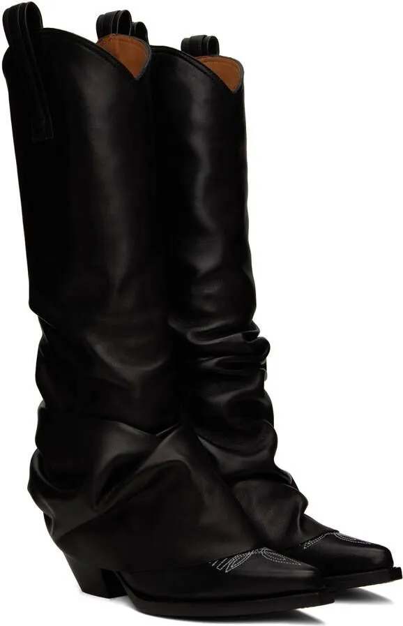 R13 Black Sleeve Cowboy Boots