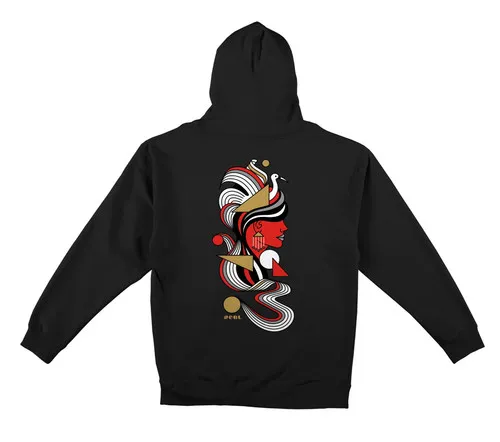 Real Skateboards Hoodie Fowls Zip Black