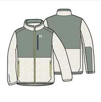 Recycled Polartec Fleece for Men - Birch Marl