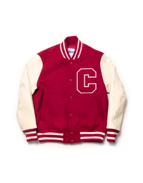 Red Cornell Varsity Jacket