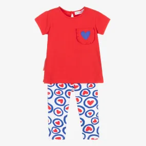 Red Heart Leggings Set