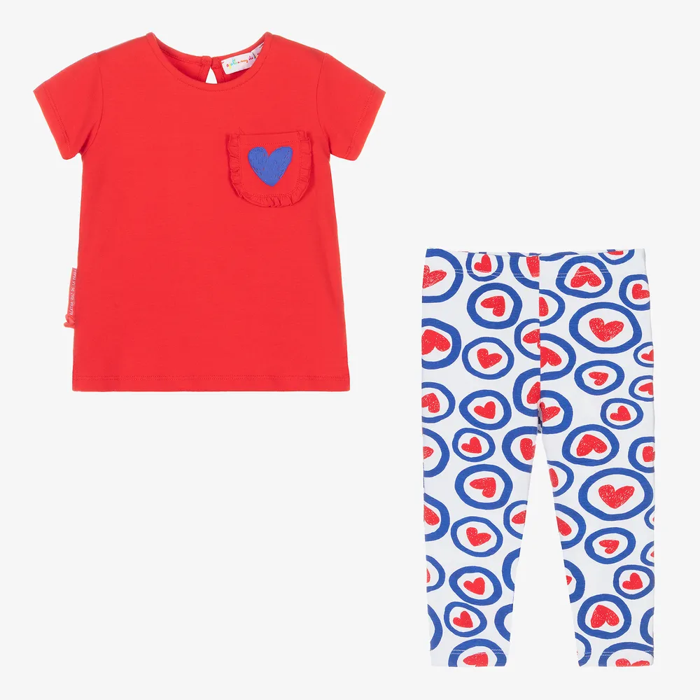 Red Heart Leggings Set